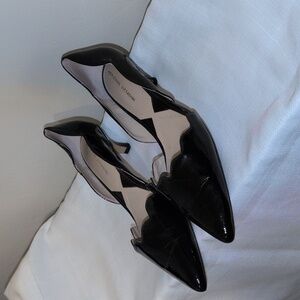 Elegant Black Pointed Low Heel